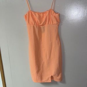 Peach mini dress